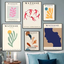 Henri Matisse Colorful Leaf Print Exhibition Poster Abstract Gallery Wall Art Canvas Painting Picture for Living Room Home Decor
