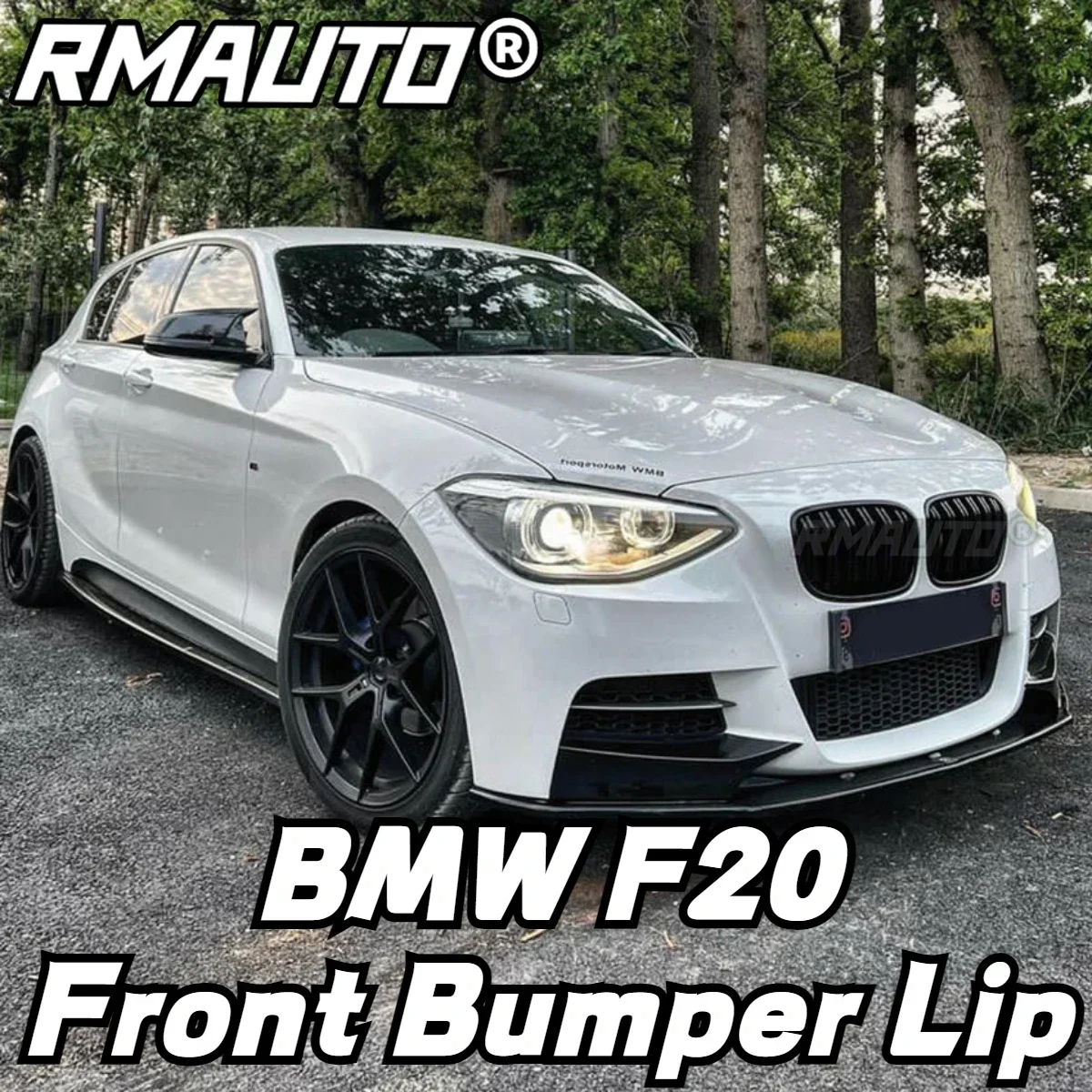 For BMW 1 Series F20 F21 M Sport 2012-2014 Front Bumper Lip Spoiler Splitter Cover Trim Carbon Fiber Car Accessories Body Kit