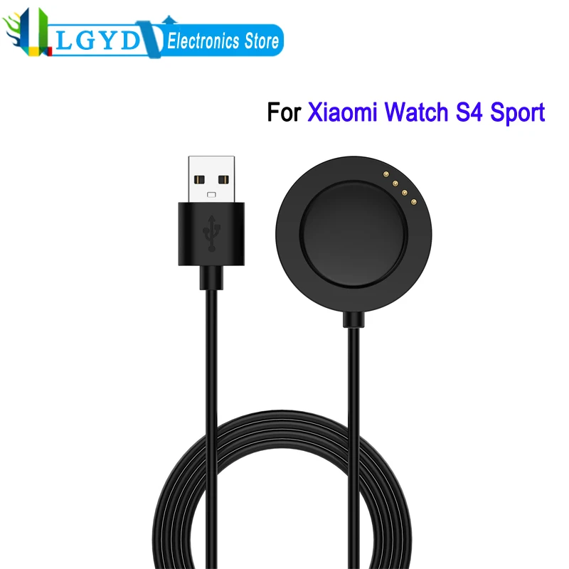 Magnetic Charging Cable For Xiaomi Watch S4 Sport, Smartwatch USB Interface Charger Accessories, Length: 1m