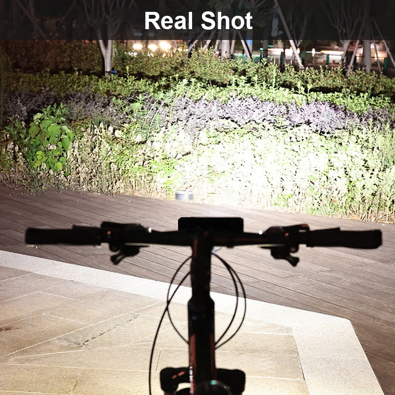 10000mAh Bicycle Light 5P90 LED Front Double Bracket Power Bank MTB Mountain Bicycle Lamp Bike Headlight Cycling Accessorie Tail