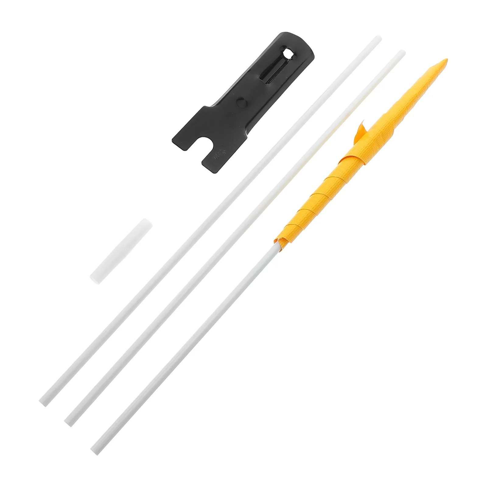 1Set Yellow Kid Bike Safety Flag Adjustable Fiberglass Pole Waterproof Polyester Reflective Bicycle Flag for Tricycles Strollers