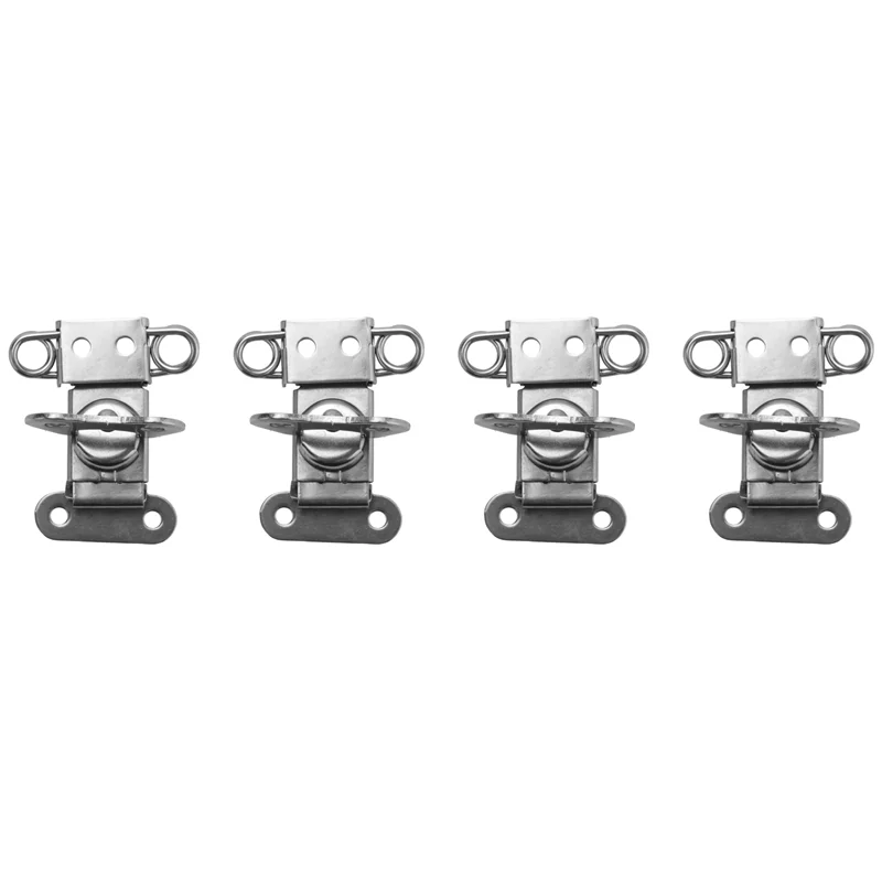 A45U 16 Pack 304 Stainless Steel Twist Latch With Keeper And Spring Butterfly Draw Latch For Case Box