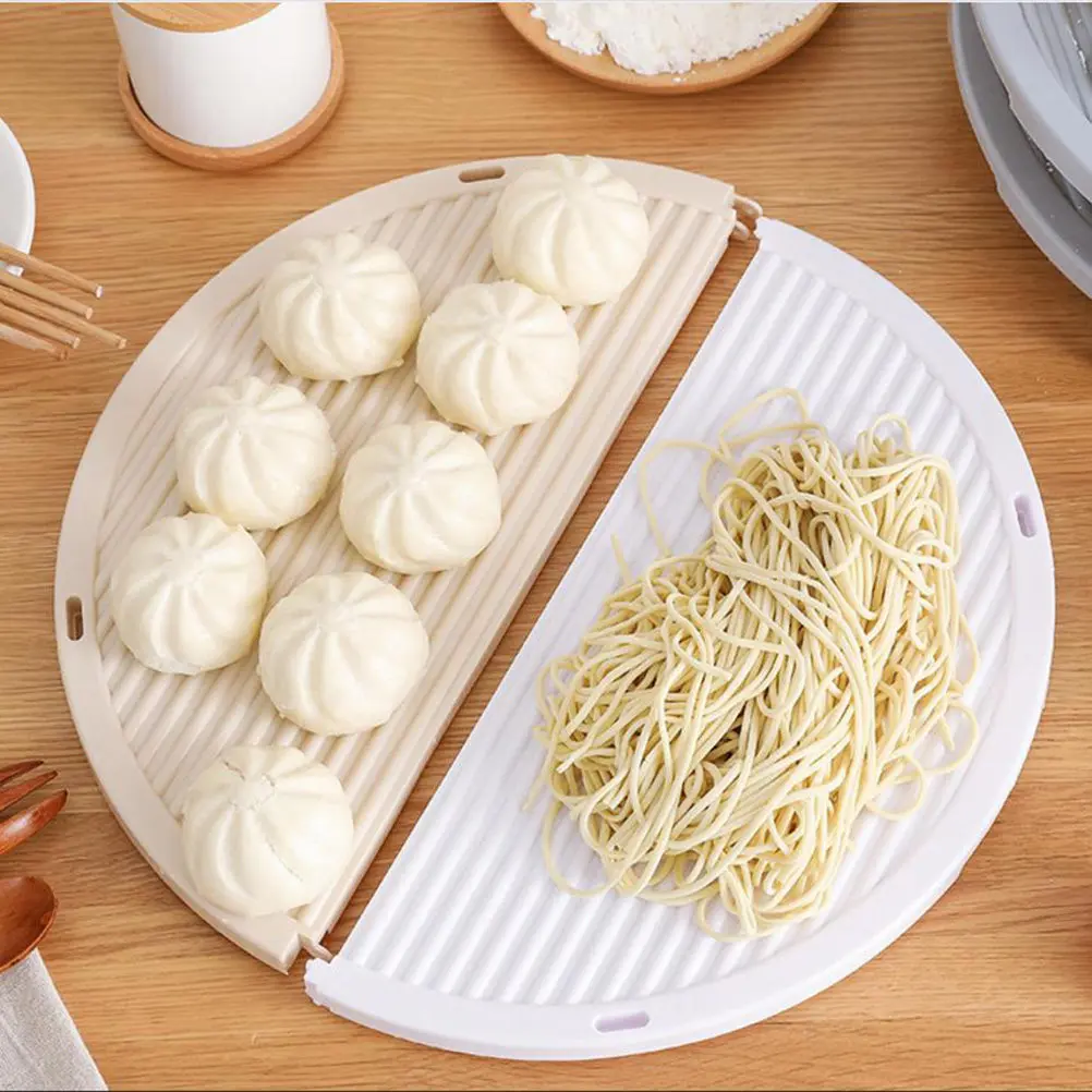 1Pcs Foldable Dumplings Storage Rack Food-Grade PP Non-Stick Dumplings Mat for Home Kitchen Refrigerator Use Easy Clean Space