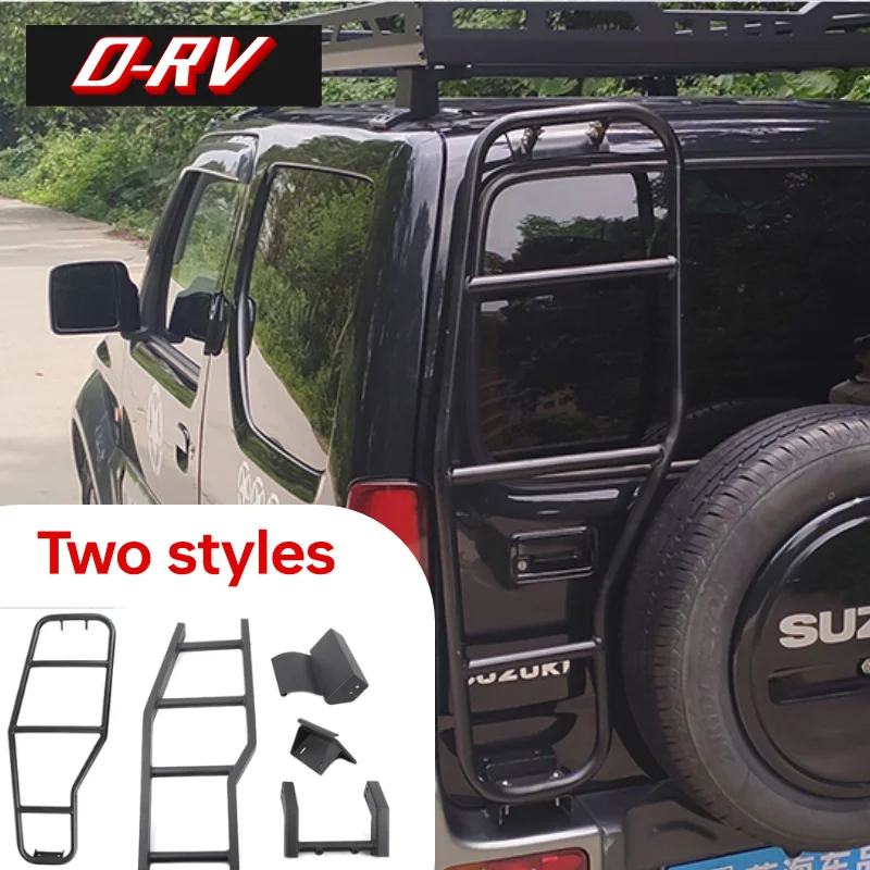 

Car Rear Door Ladder For Suzuki Jimny JB33 Sierra JB43 1998 2017 Aluminum Alloy Tailgate Ladder Accessories