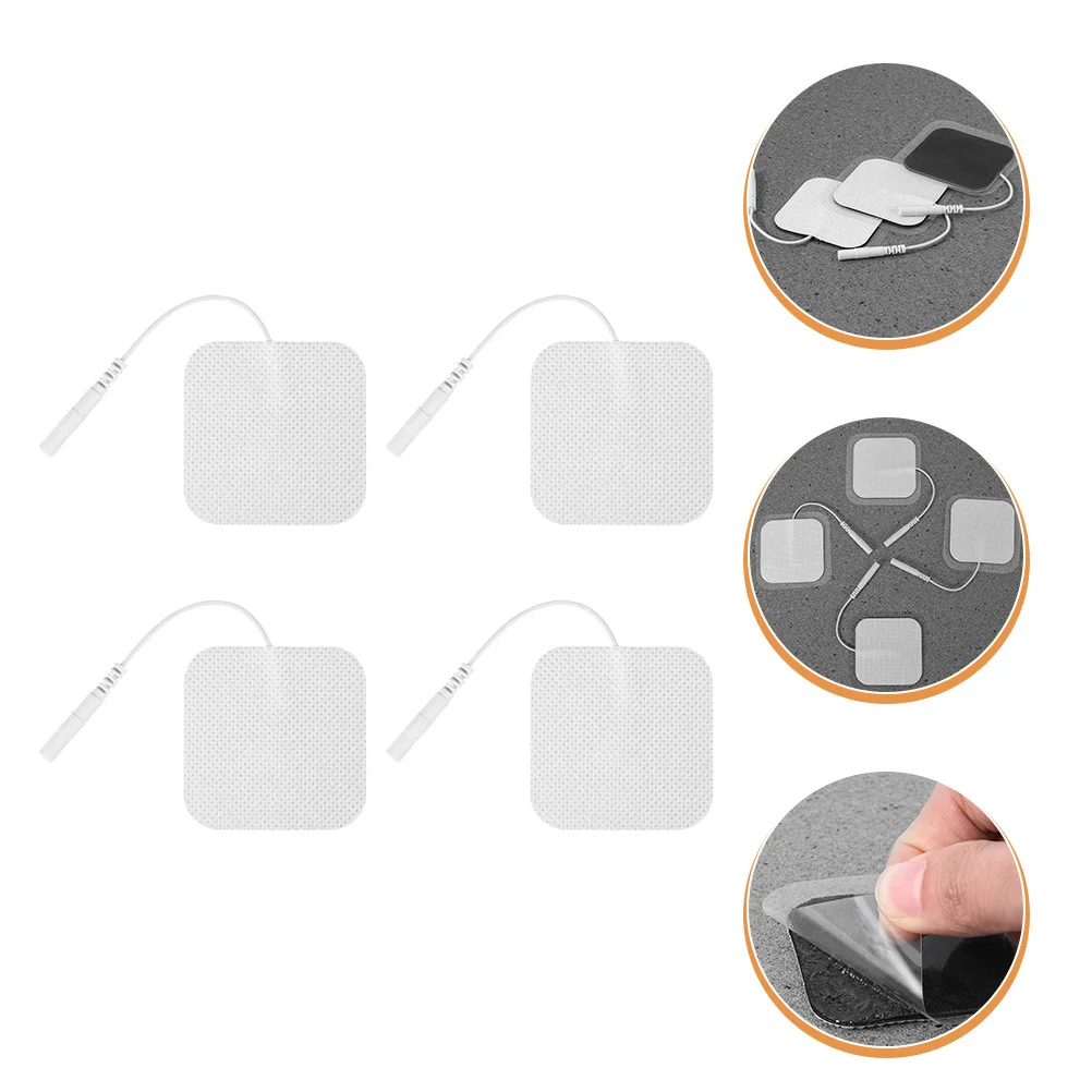 

40 шт. многоразовые сменные электродные подушечки для стимулятора мышц, самоклеящиеся подушечки из нетканого материала