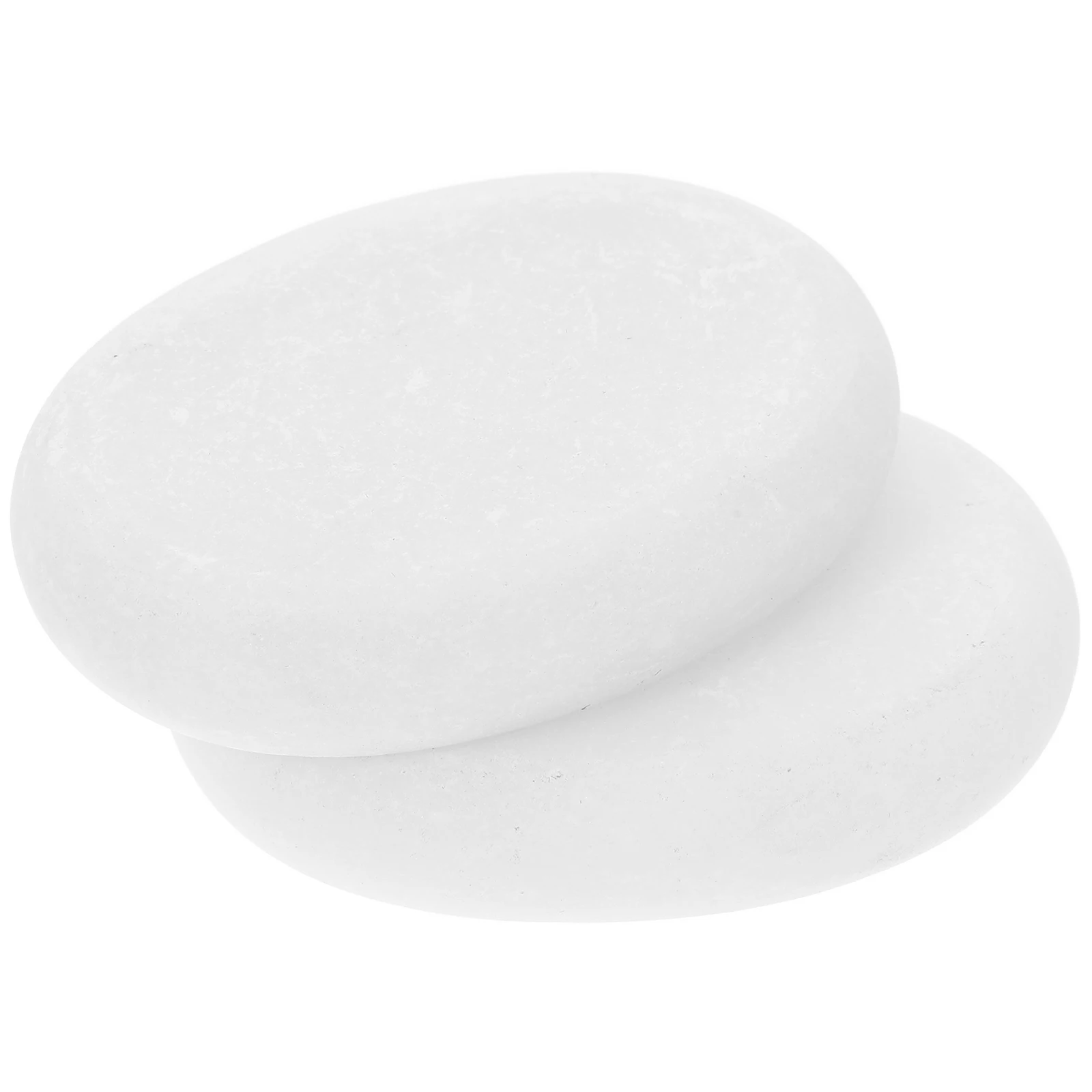 

2pcs Massage Stone Set White Marble Hot Cold Compress Essential Oil Face Body Stones for Relaxation