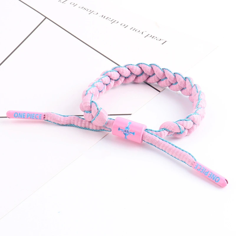 Bracciali Anime Cute Cosplay rufy uomo donna Metal Bead Weave Sport braccialetto regolabile braccialetto e regali Bangle