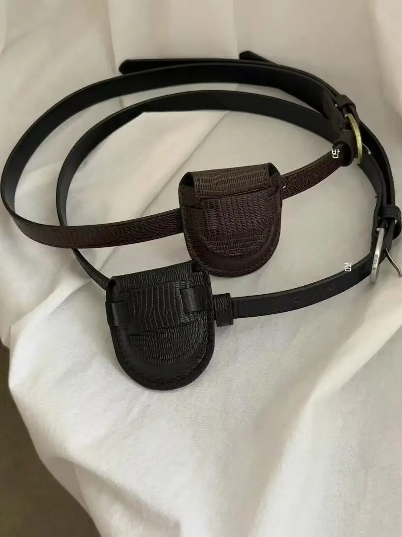 

Faionable Waist Bag Women's Decorative Personalized Practical Leather Belt Bag Sli Versatile Youth Casual PU Leather