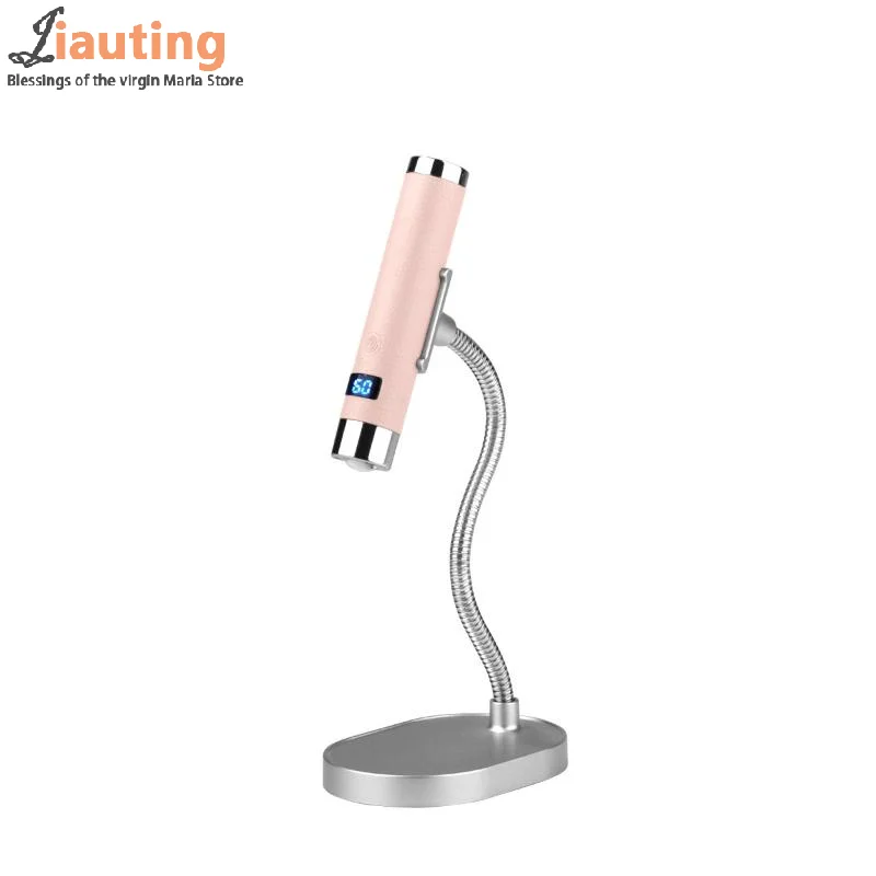 

Лампа для ногтей с датчиком Ai УФ-светодиодная мини-лампа Перезаряжаемая беспроводная лампа Настольная и ручная сушильная лампа Быстро отверждаемая для всех гелей для ногтей