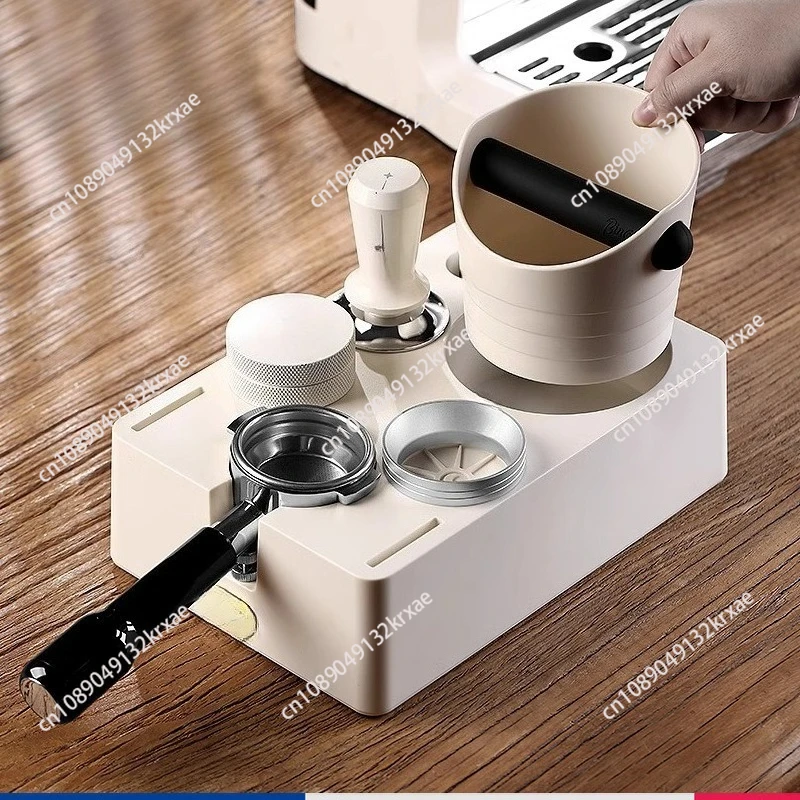 

Multifunctional coffee powder pressing base 51/58mm powder pressing hammer cloth powder maker set Italian coffee utensils
