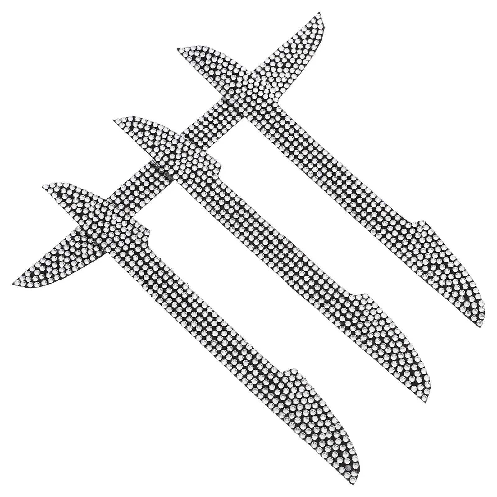 

4 Pcs Car H Protective Film Rhinestone Edge Guards Diamond Bling Accessories Scratch Resistant Elegant Design Easy