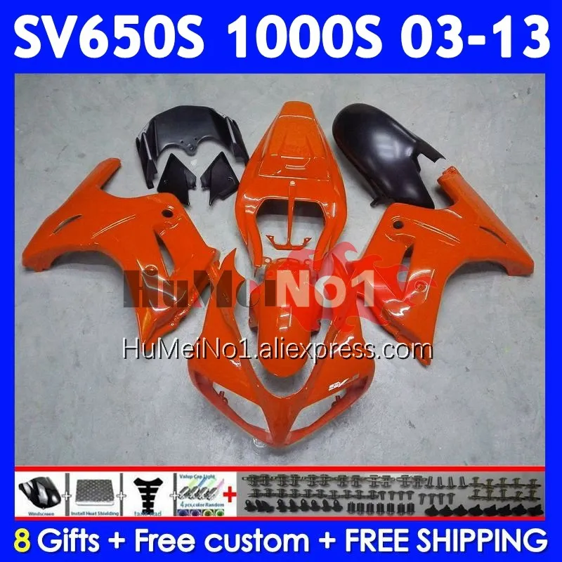 SV1000S For SUZUKI SV650S SV650 Hot orange SV1000 S 111No.11 SV 650S 1000S 03 04 05 06 07 08 2009 2010 2011 2012 2013 Fairing