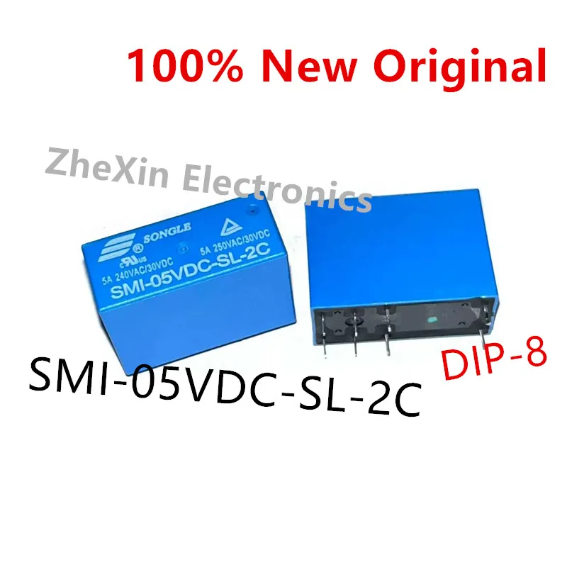 5-10PCS/Lot   SMI-24VDC-SL-2C 、SMI-12VDC-SL-2C 、SMI-05VDC-SL-2C   DIP-8   New original power relay Two open and two close