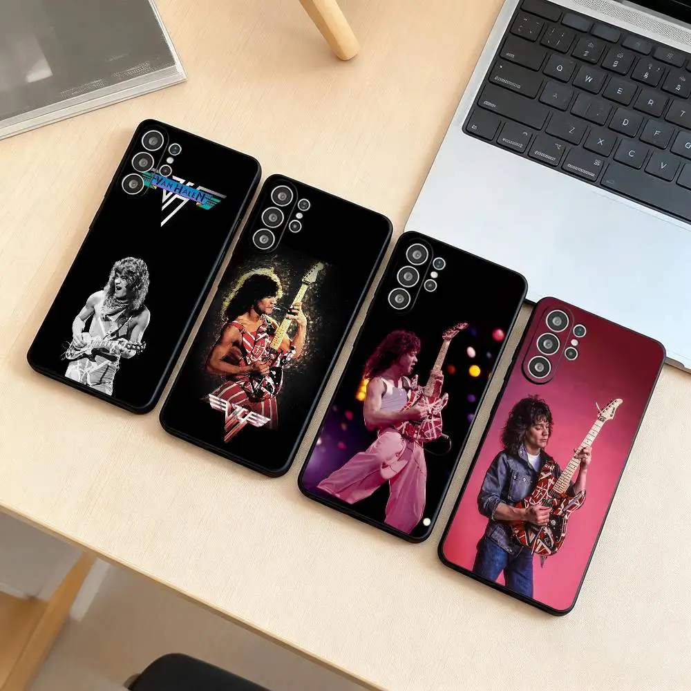 G-Guitar E-Eddie Van Halen  Phone Case For Samsung S25,S24,S21,S22,S23,S30,Ultra,S20,Plus,Fe,Soft Silicone Black Cover
