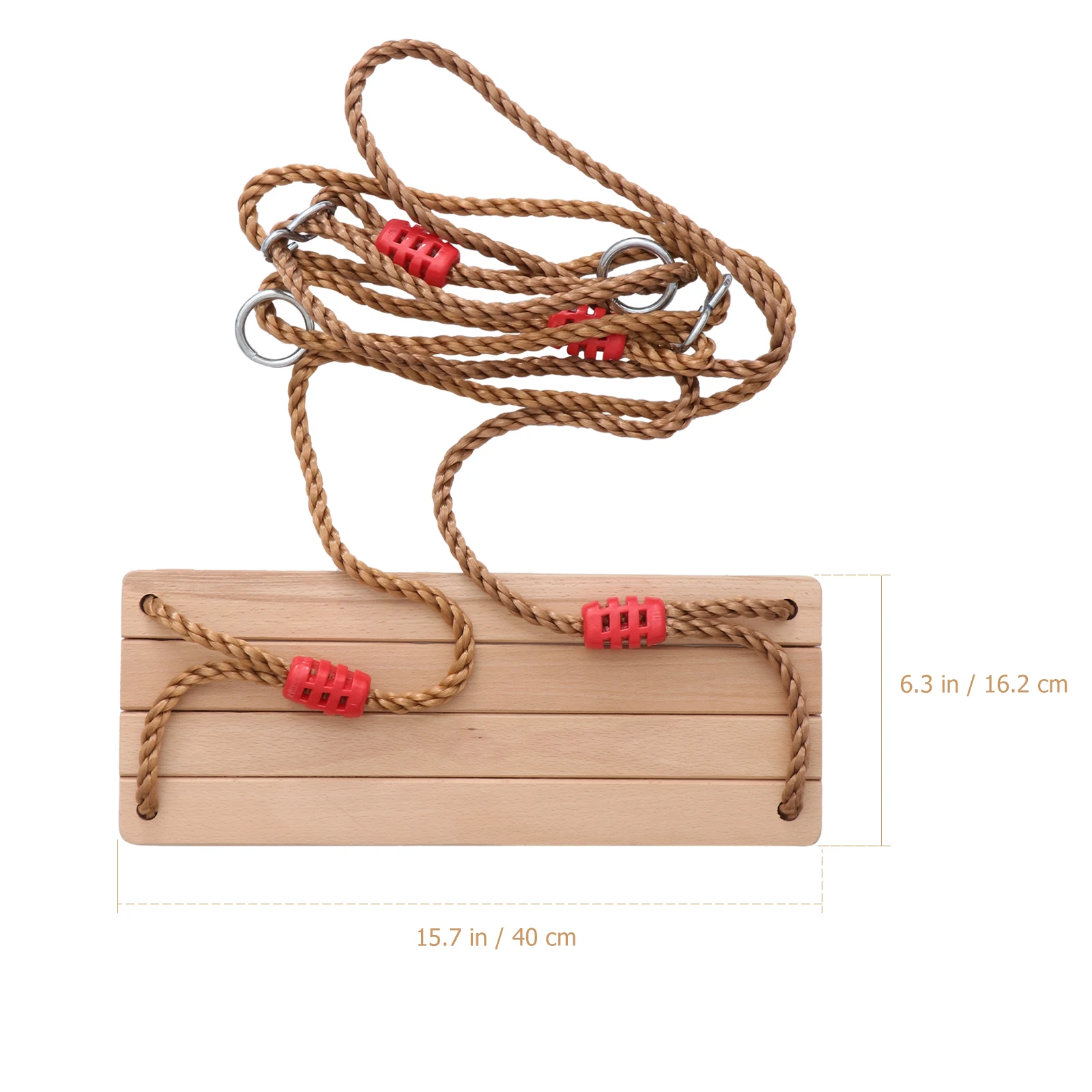 1pc Wooden Swing For Kids Outdoor Backyard Four-Board Sturdy Durable Wooden Plaything Suitable Home Fitness Leisure Center