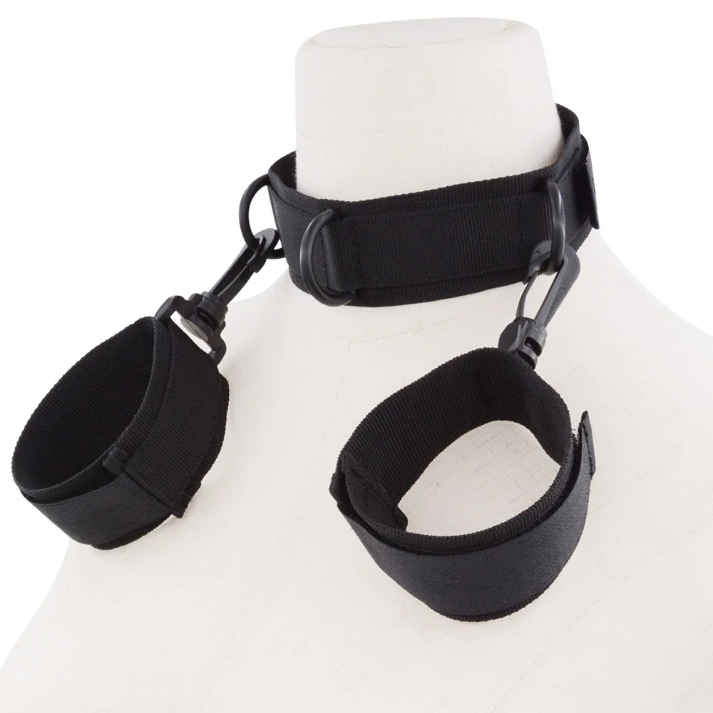 Sex Products Erotic Toys Handcuffs Neckcuffs Wrist Restraints Adult Games Sex Toys Bondage Gear Hand Cuffs Sex Game for Woman