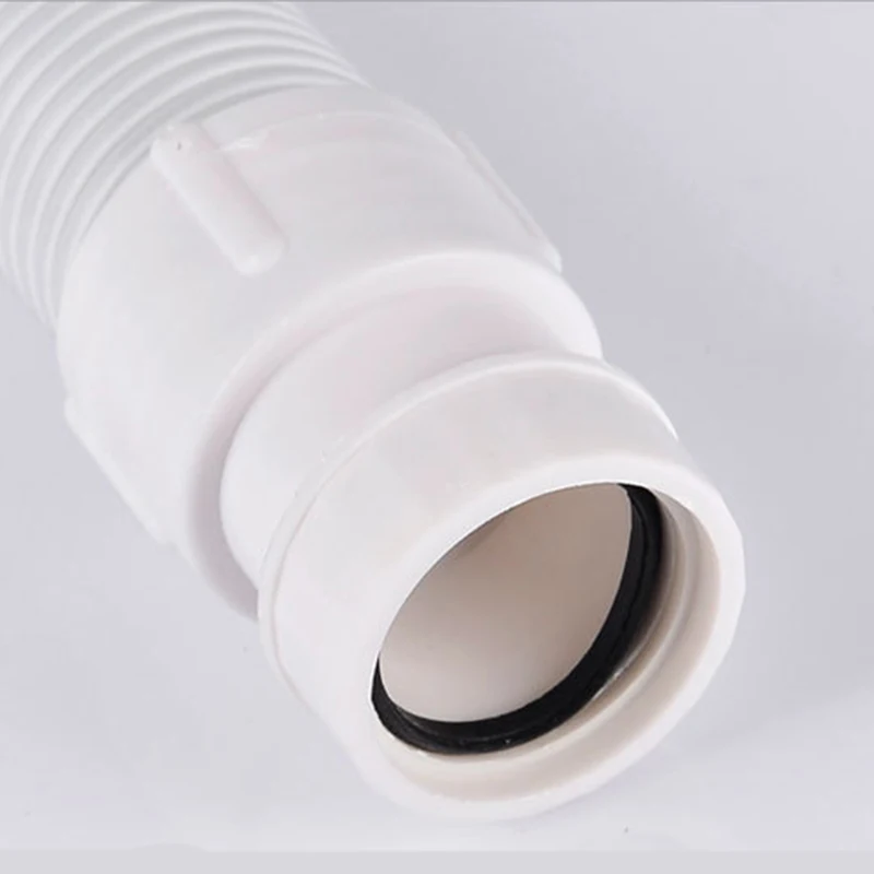 Retractable Plastic Hose Deodorant Washbasin Kitchen Sink Laundry Pool Downpipe Anti-corrosion Drain Pipe Downspout 34-78cm