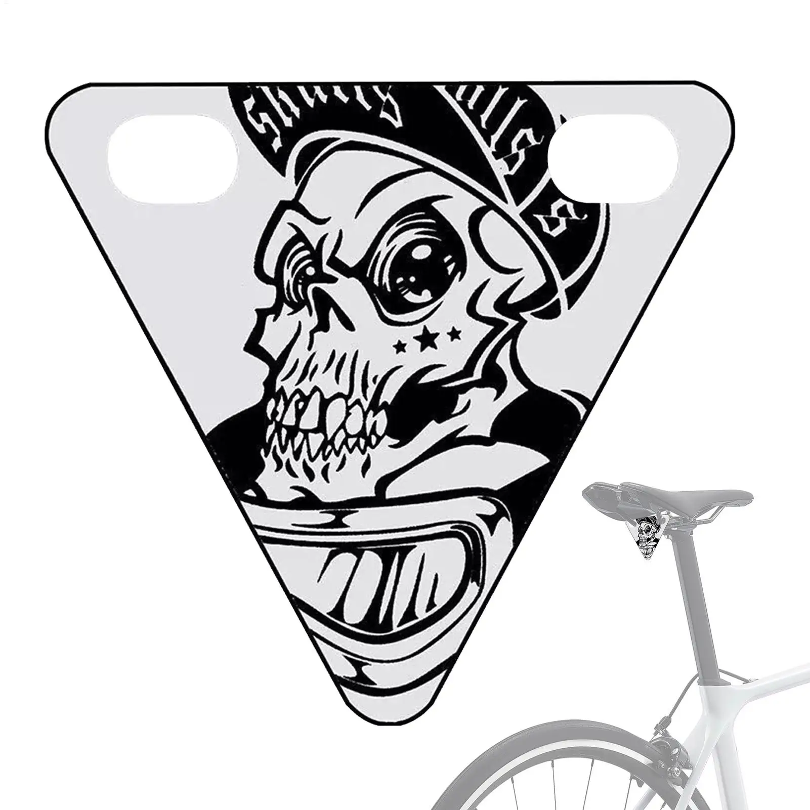 

Reflectors For Bike Outdoor Cycling Warning Sign Decorative Visibility Enhancer Triangle Plate For Touring Race Urban Cycling