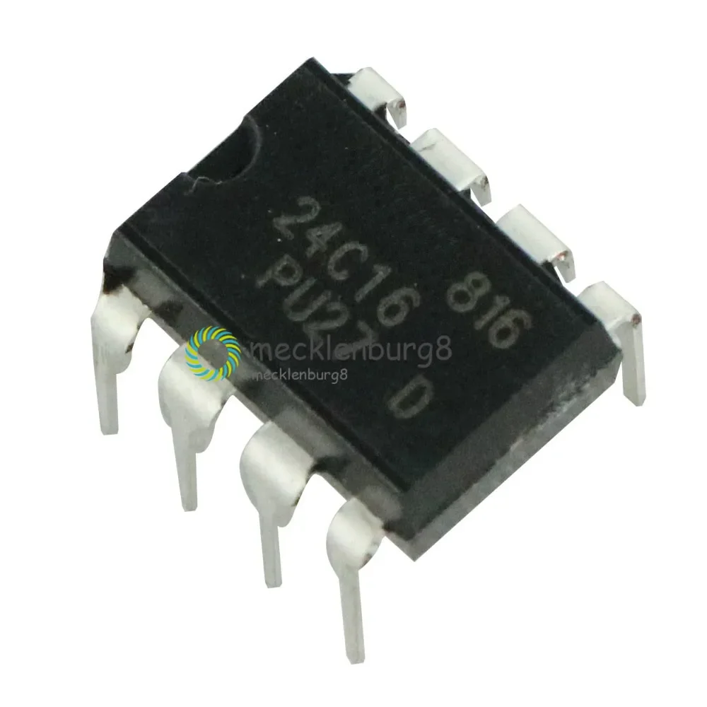 5pcs/lot New 24C16 AT24C16 24C16N AT24C16AN memory IC DIP-8