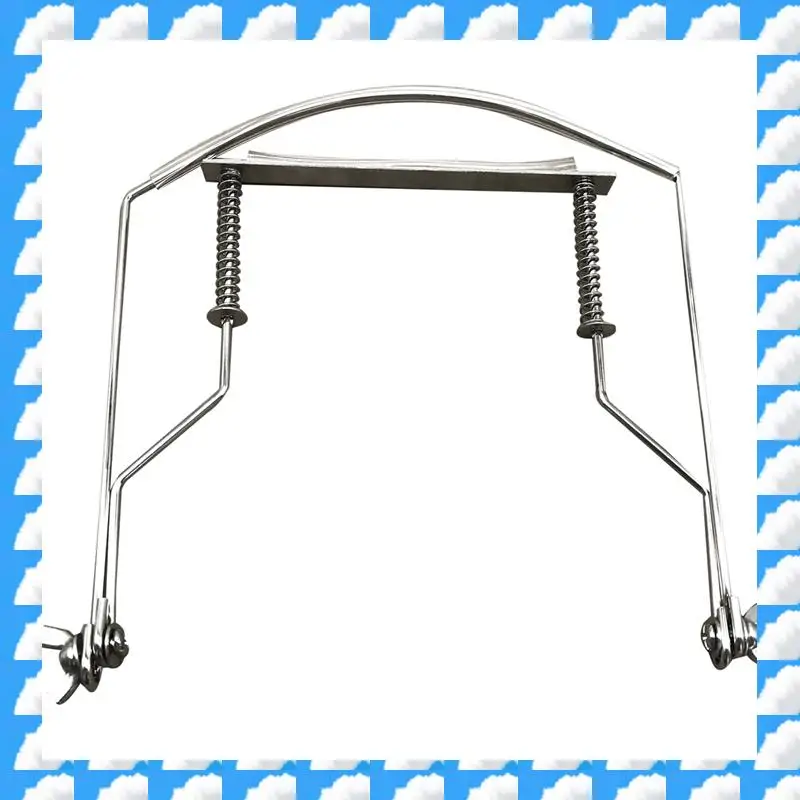 

ONGE 6X Harmonica Neck Holder 10 Holes Blues Harp Mouth Organ Stand Harmonic Rack -Silver