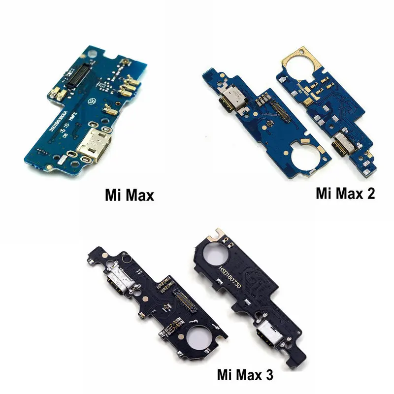 USB Charging Port Dock Plug Jack Connector Charge Board With Microphone Flex Cable For Xiaomi Mi Max 2 Max2 / Max 3 Max3