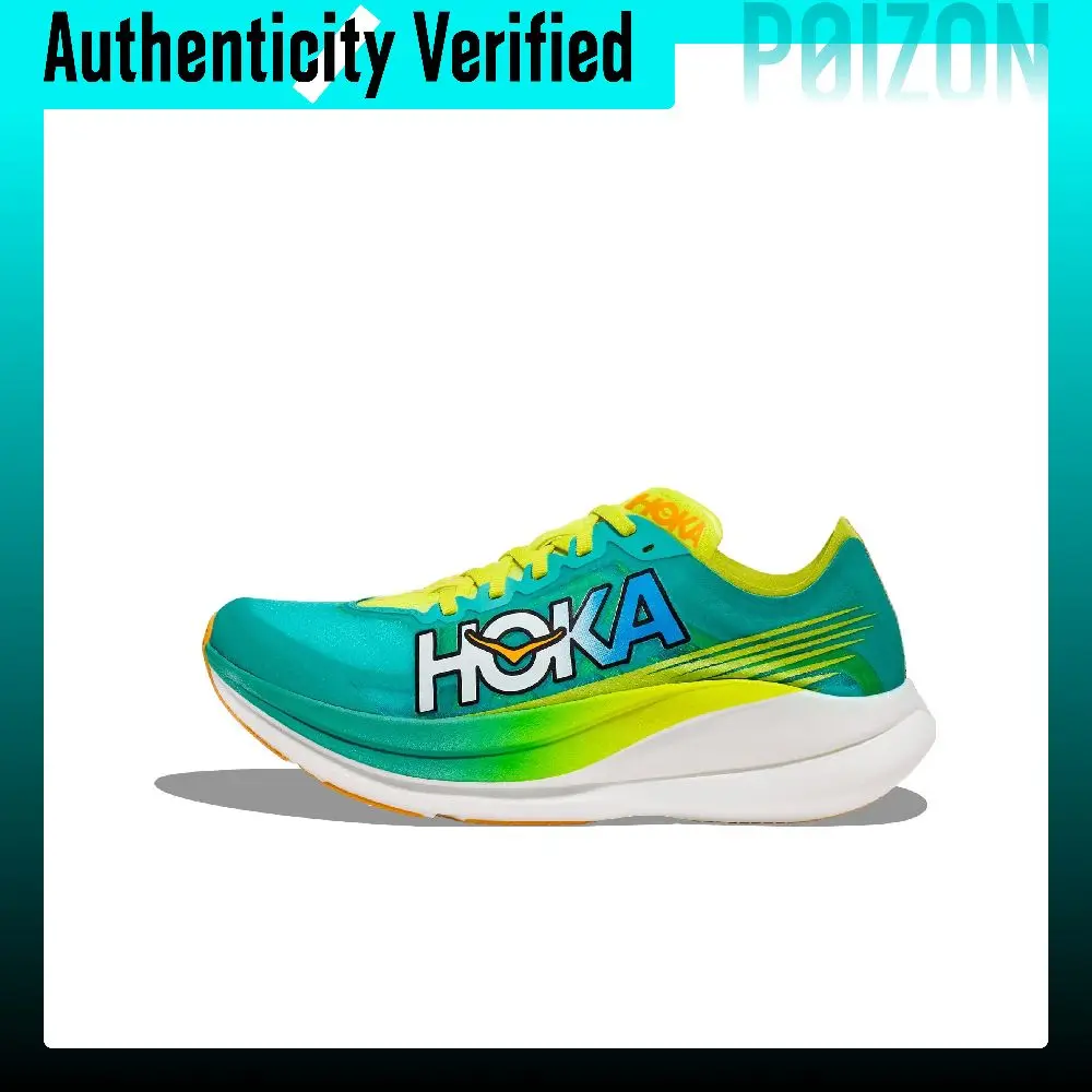 HOKA ONE ONE ROCKET X 2 Running Shoes Unisex Low-top Blue/Yellow 1127927-CEPR