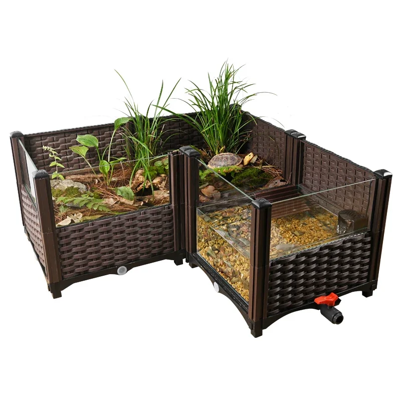 Yellow Edge Turtle Special Amphibious Feeding Tank Extra Large Ecological Landscaping Plant Household Breeding Planting Box