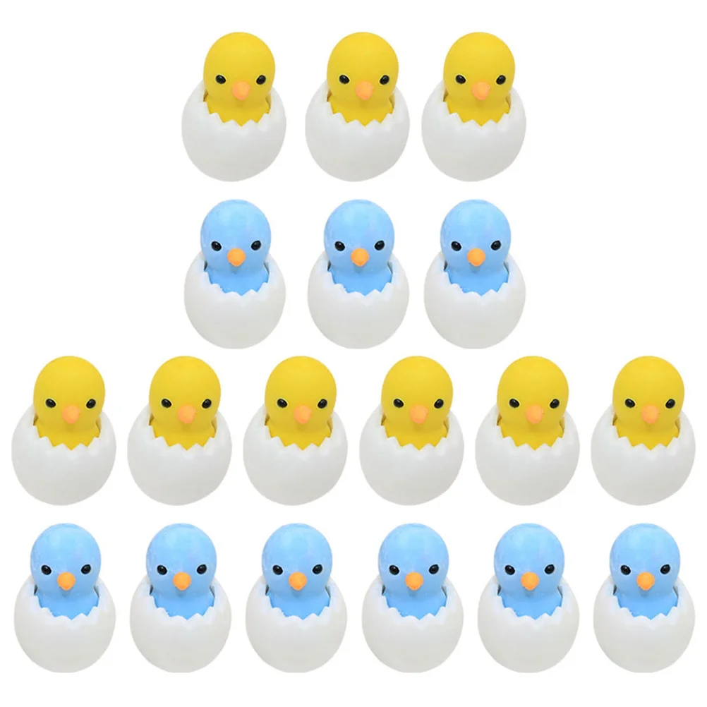 

BUTIFULSIC 18pcs Animal Erasers Pencil Top Novelty Kids Toys Easter Fillers Mini Plastic Student Gift Portable Bulk Set