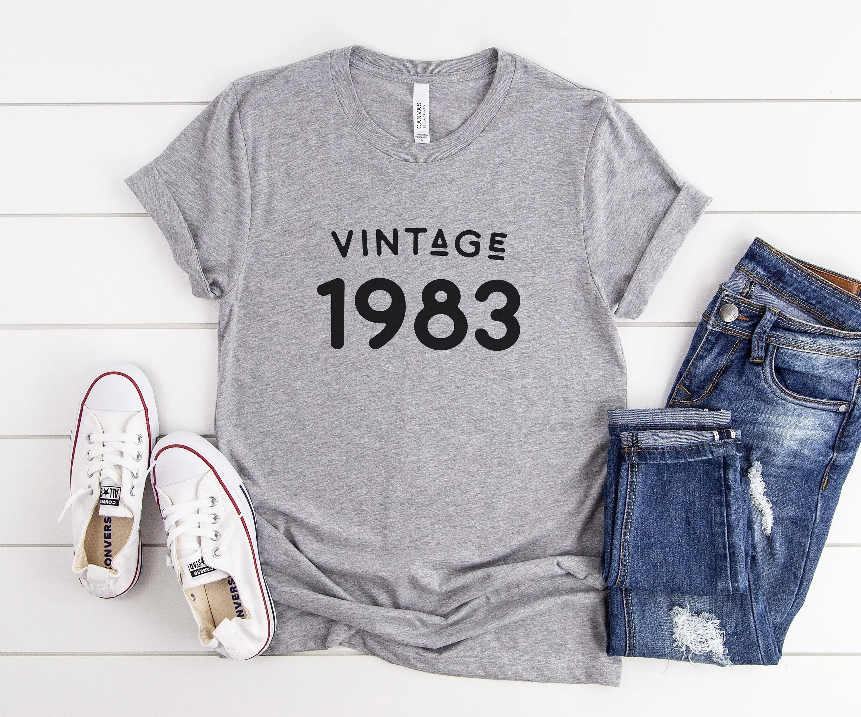 Vintage 1983 Number Birthday T Shirts For Shirt Birth Year 41St Her