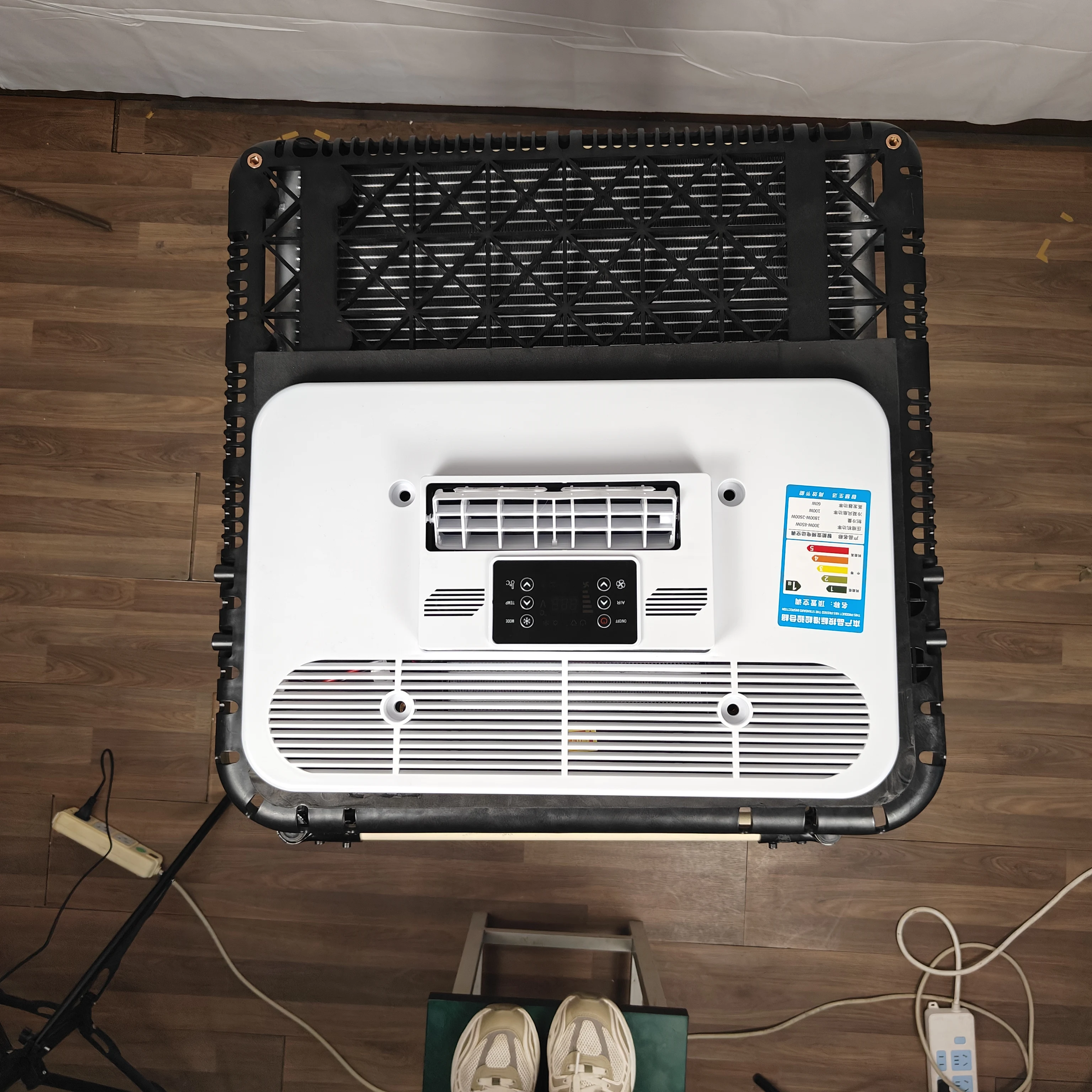 تيار مستمر 48 فولت 60 فولت 72 فولت وقوف السيارات الكهربائية 24 فولت التيار المتناوب نظام شاحنة تكييف الهواء 12 فولت مكيف الهواء لشاحنة RV سيارة #2