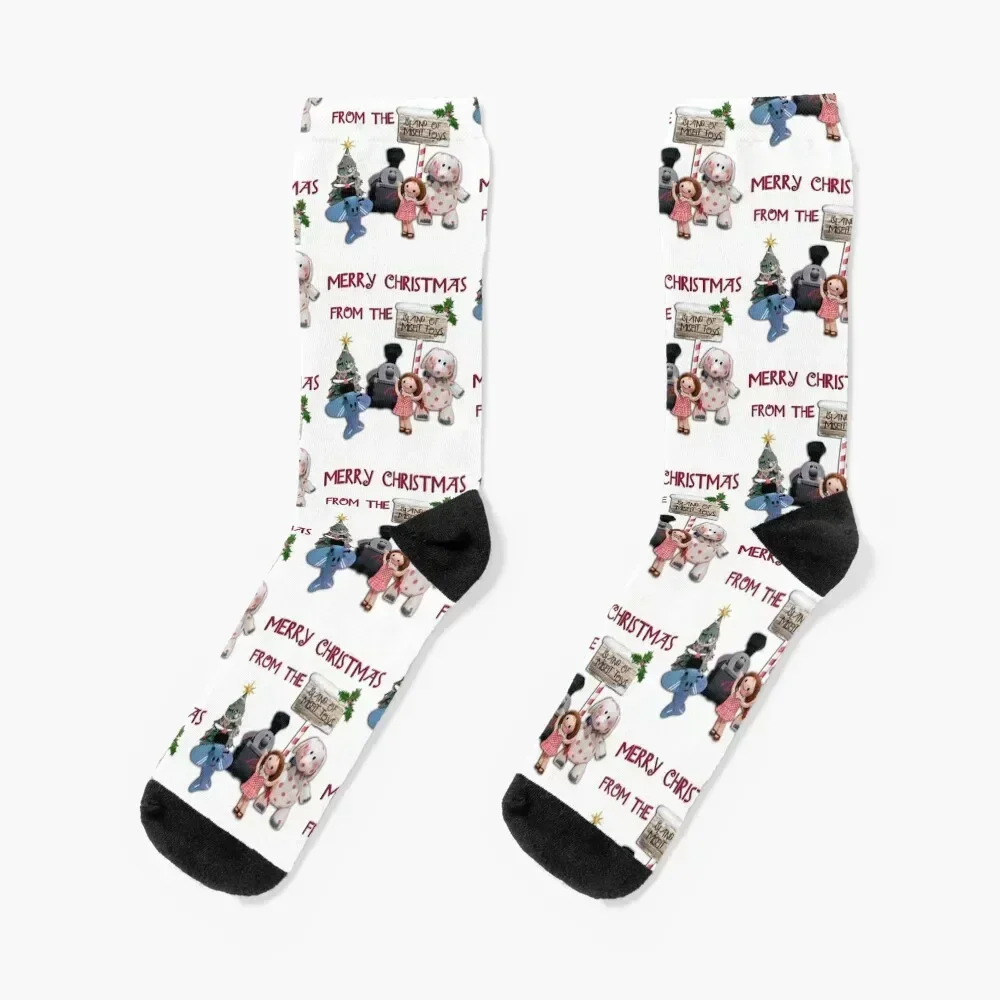 

Merry Christmas from the Island of Misfit Toys Socks basketball japanese fashion Children's Socks Male Women's
