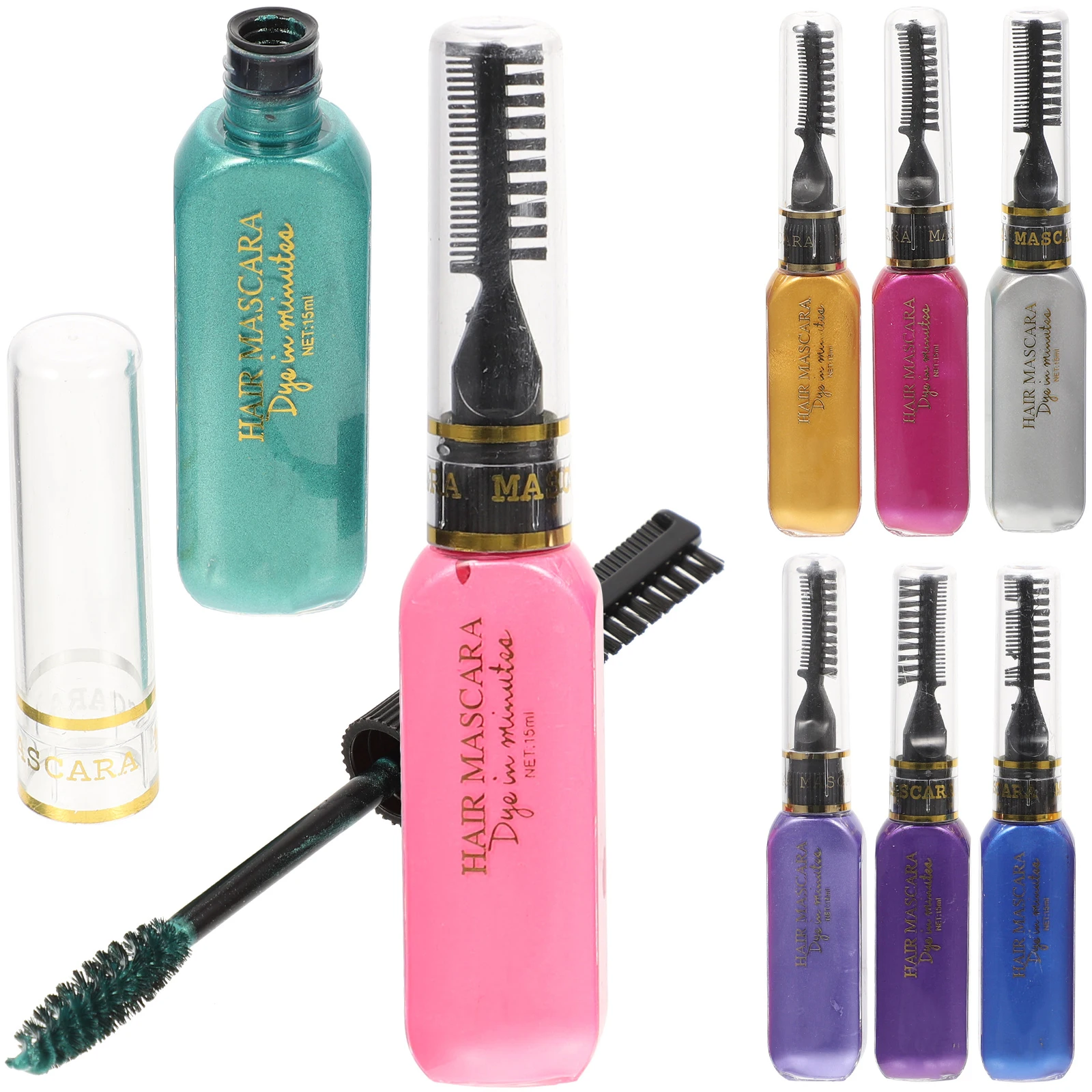 

8 шт. одноразовая расческа для краски для волос, временная ручка для краски волос, быстросохнущая, легко мыть, безопасная нетоксичная кисть-аппликатор для краски