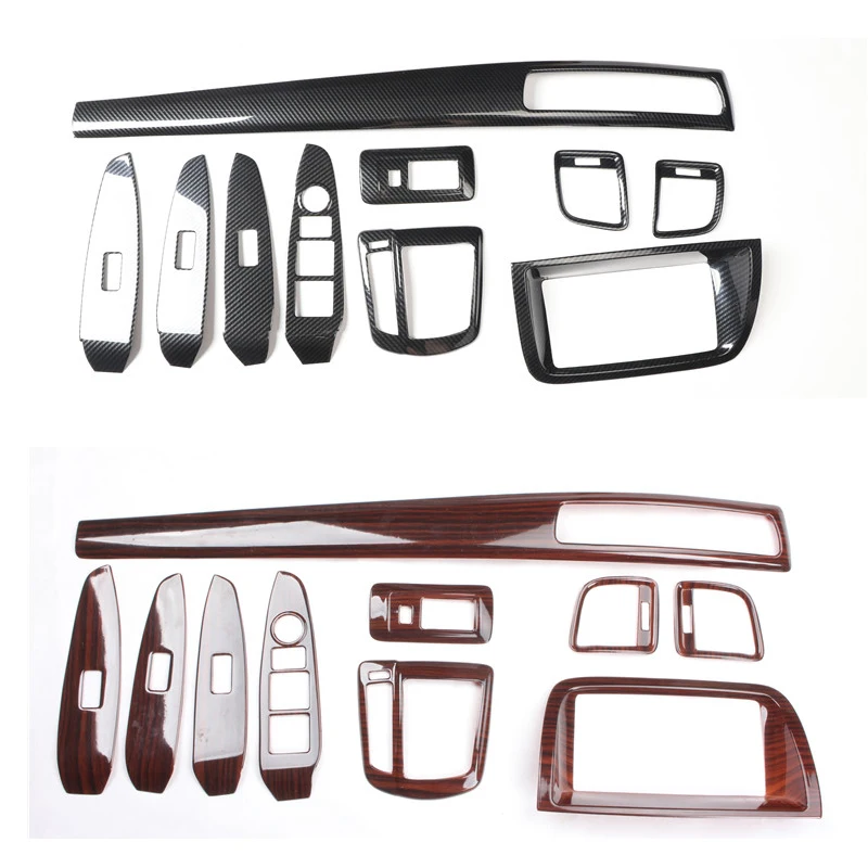 

Carbon Fiber Car Interior Accessories For Mazda Cx-5 2013 2014 Cx5 Gear Panel Window Lifter Switch Kit Dashboard Cover Refit
