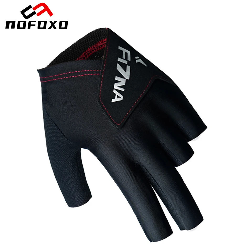 

NOFOXO 1Pcs Left Hand Snooker 5-Finger Gloves Professional Billiards Anti-slip Wear-resistant Training Gloves Pool Players Glove