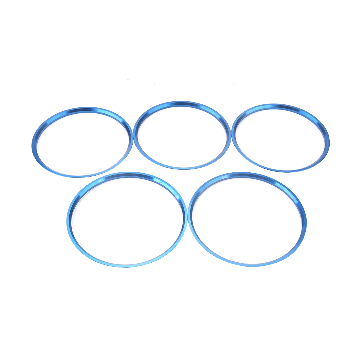 Blue Car Air Vent Outlet A/C Ring Trims Stickers Cover for Mercedes-Benz A/B Class CLA GLA180 200 220 250 260