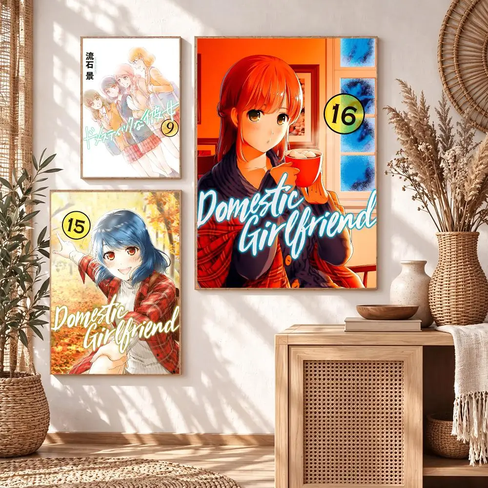 anime Domestic Girlfriend Poster Poster HD Printing Cozy Warm Style Home Decor Suitable for Living Room Bedroom Gift