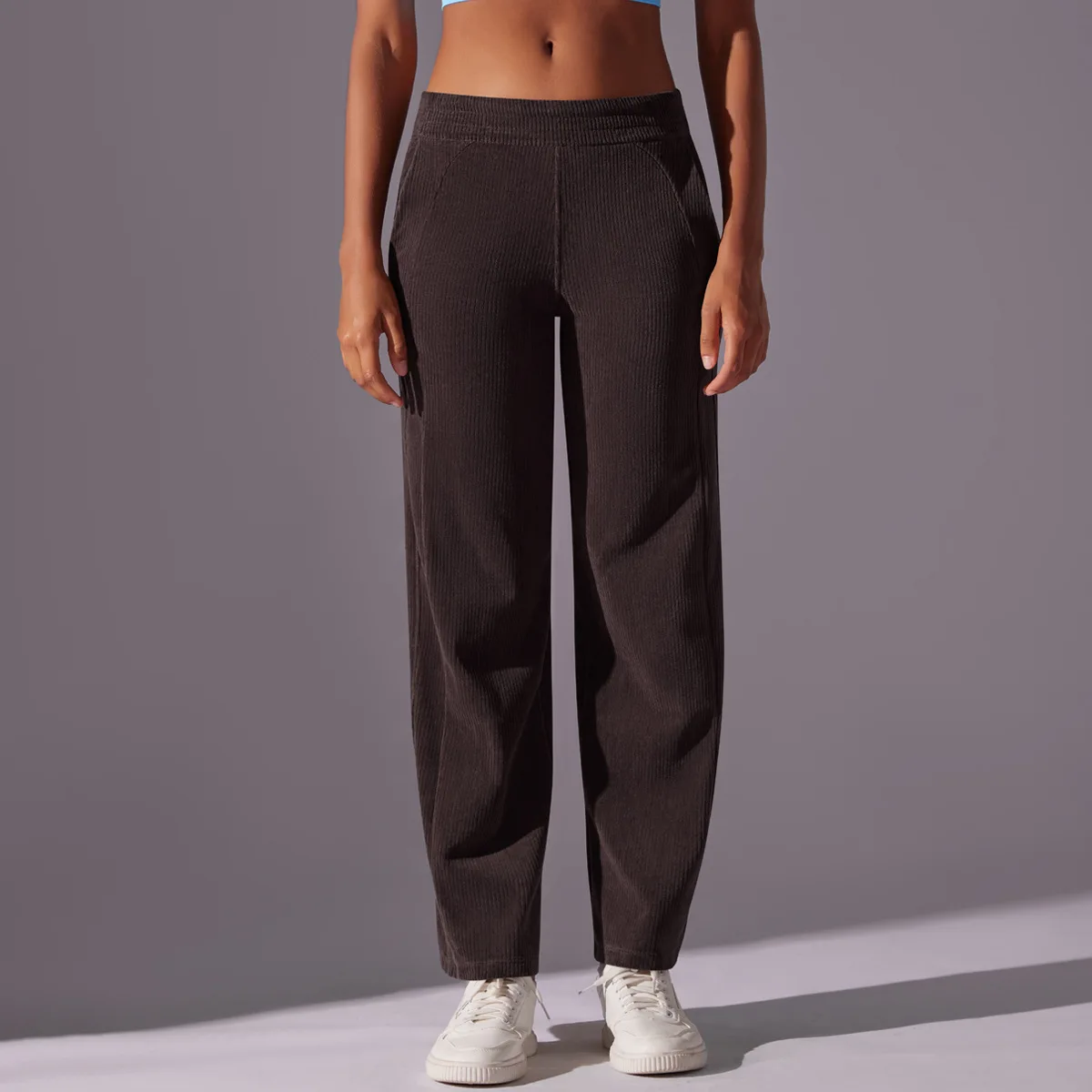 

Loose casual sports pants fashionable stripes breathable running and fitness pants for women