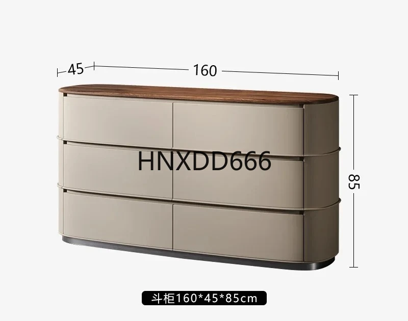 

Light luxury bedside bucket cabinet custom bedroom walnut TV cabinet storage drawer storage porch chest cabinet