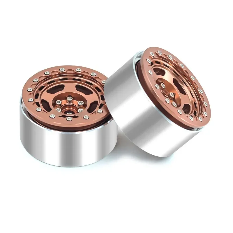 

1/10 RC Crawler CNC Aluminum Alloy 2.2" Beadlock Wheels Rim for TRX4 TRX6 D90 Axial SCX10 Wraith Capra 1.9 RGT EX86100