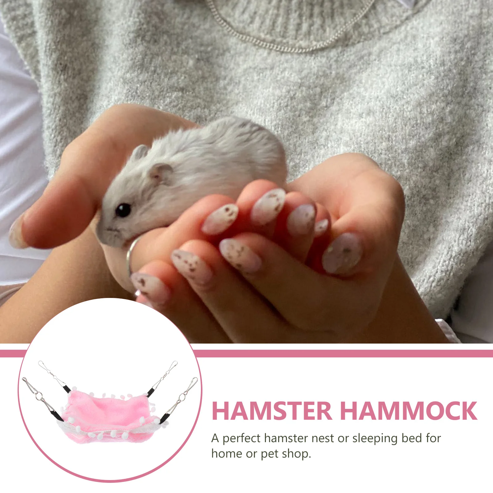 

Hanging Bed Double-Layer Hamster Hammock Wear-Resistant Warm Sleeping Bag For Small Pets Pet Resting Bed Pet Supplies