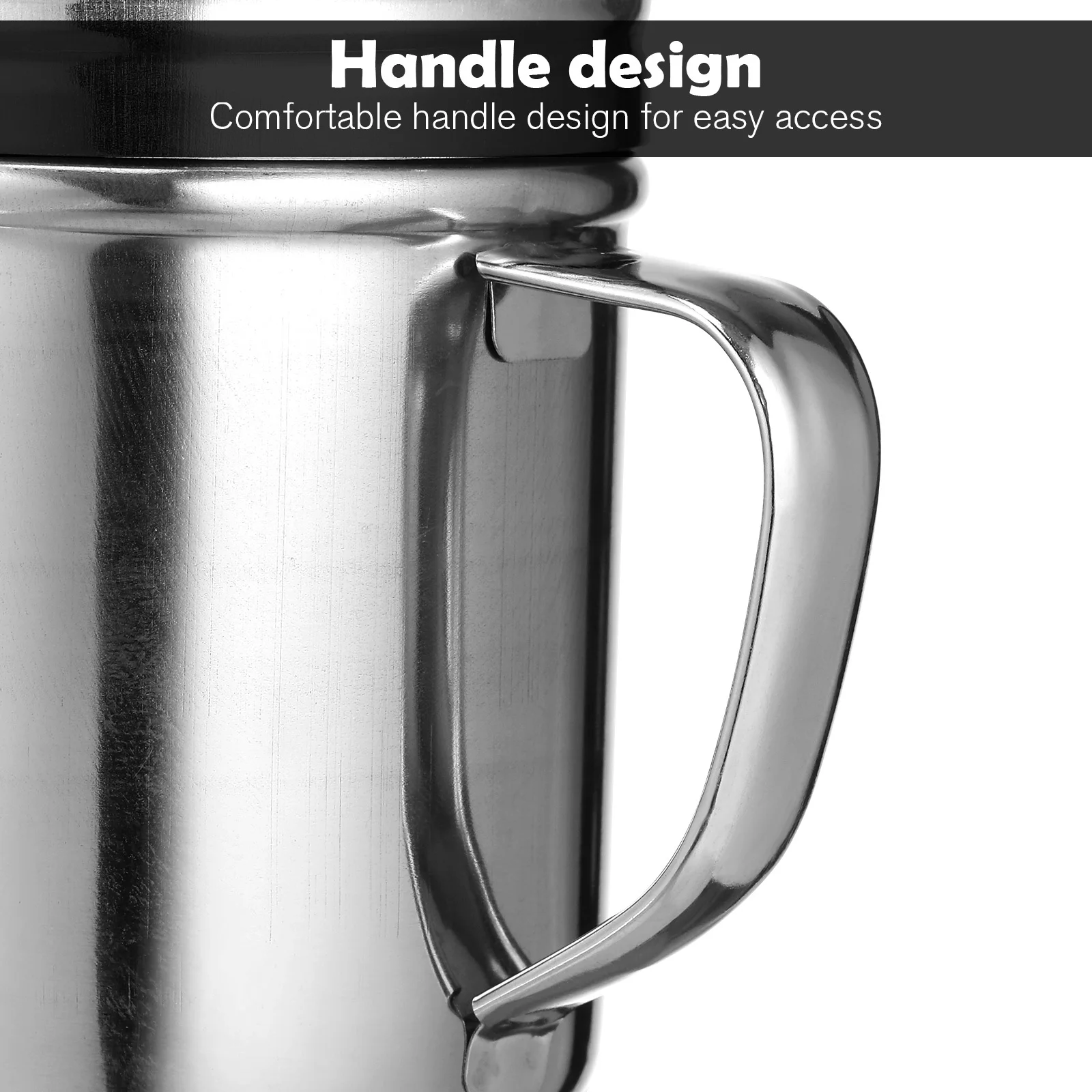 

2Pcs Stainless Steel Dredge Shaker Set Large Capacity Easy Screw Lid Heavy Duty Seasoning Container Holder for Home Restaurant