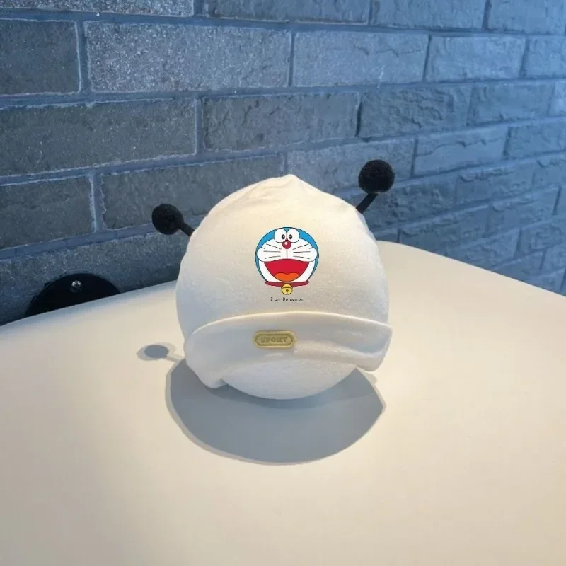 Miniso samenwerking anime Doraemon perifere Instagram schattige muts baby herfst en winter nieuwe warme gebreide pasgeboren babymuts