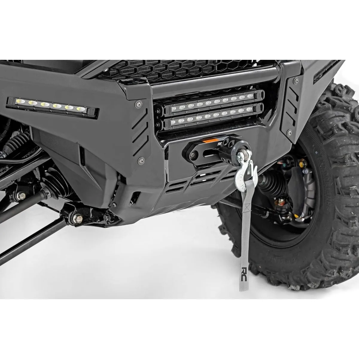 نظام الونش النهائي 4500 رطل لسيارة Honda Pioneer. طقم مسمار كامل بحبل صناعي.