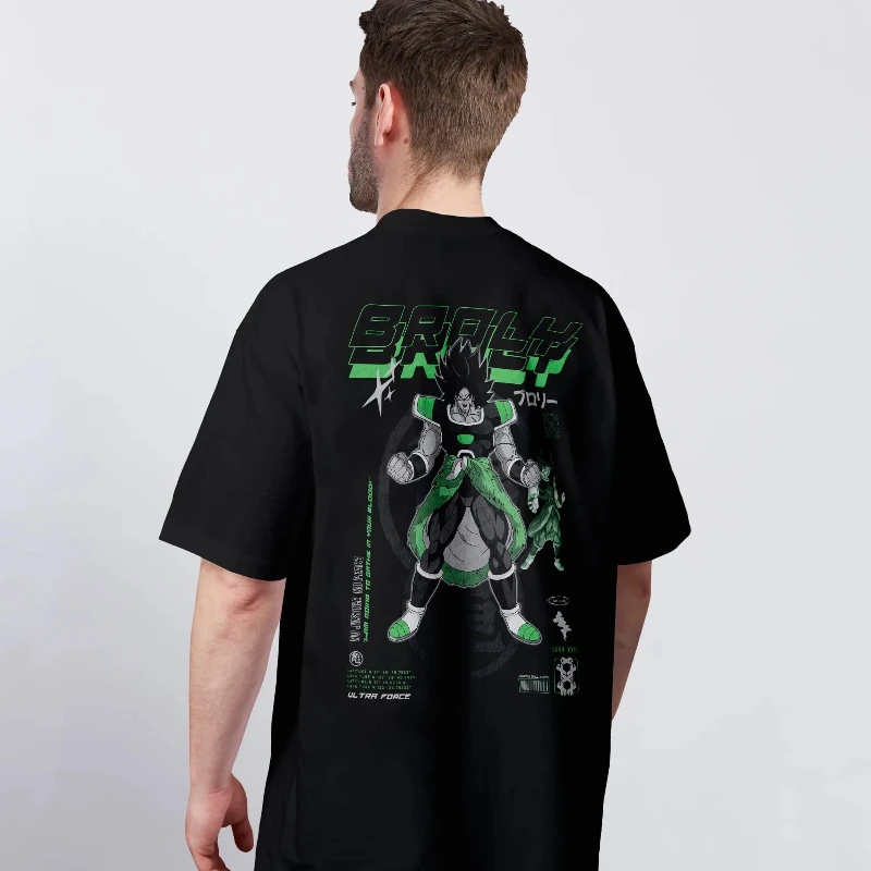 

New Dragon Ball Z Animation Summer Men's and Women's Cotton T-Shirt Broly Dragon Ball Super T-Shirt High Quality Sports T-Shirt