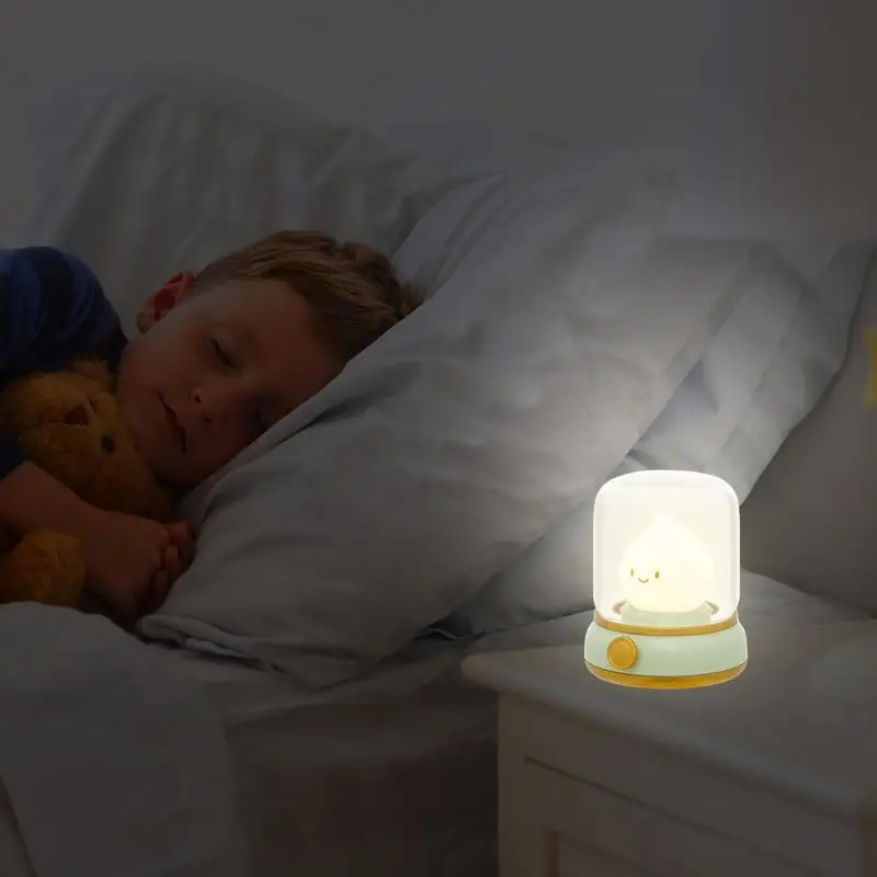 Nursery Night Lights 15-Minute Timer Silicone Light Sleep Lamp Dimmable Candlelight LED Atmosphere Lights For Girls Boys Teens