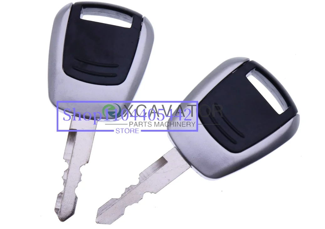 2PCS 21Q4-00090 21Q400090 Keys for -9 Machine Excavator and Heavy Equipment Ignition Key