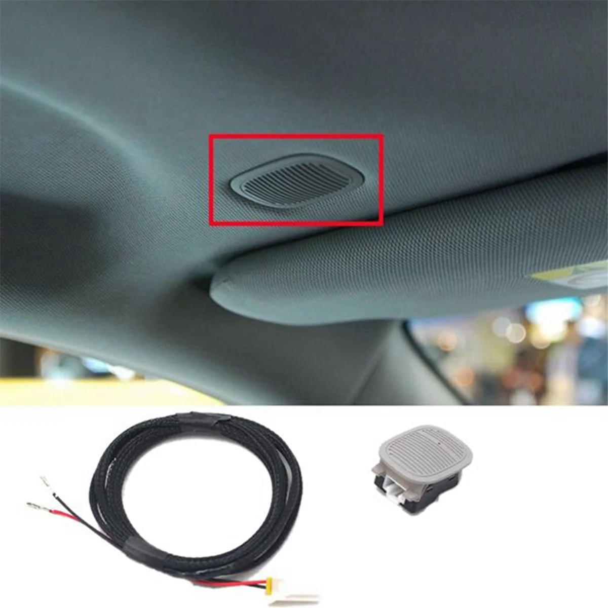 Microfone mãos livres do carro com fio de arnês, Mic Assy para Hyundai Sonata Kia K3 K5 Rio, 965751W000HCS