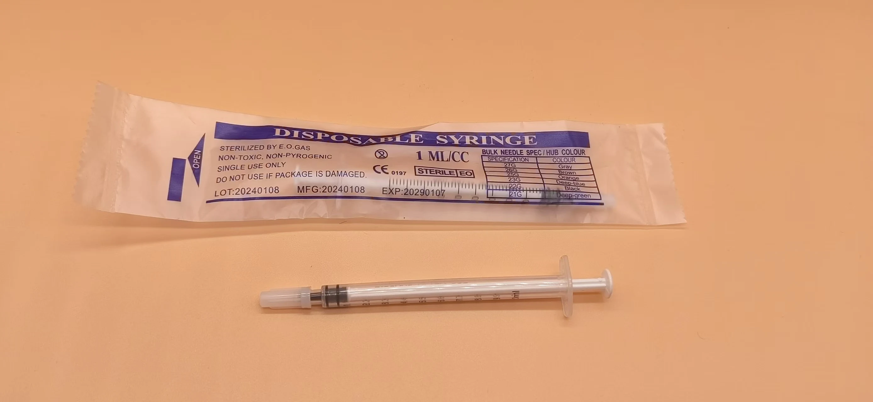 1ML No needle With a hat Syringe Sterile individually packaged30/50Pcs Measuring Cat Pet Feeding Nutrient Syringe Tools
