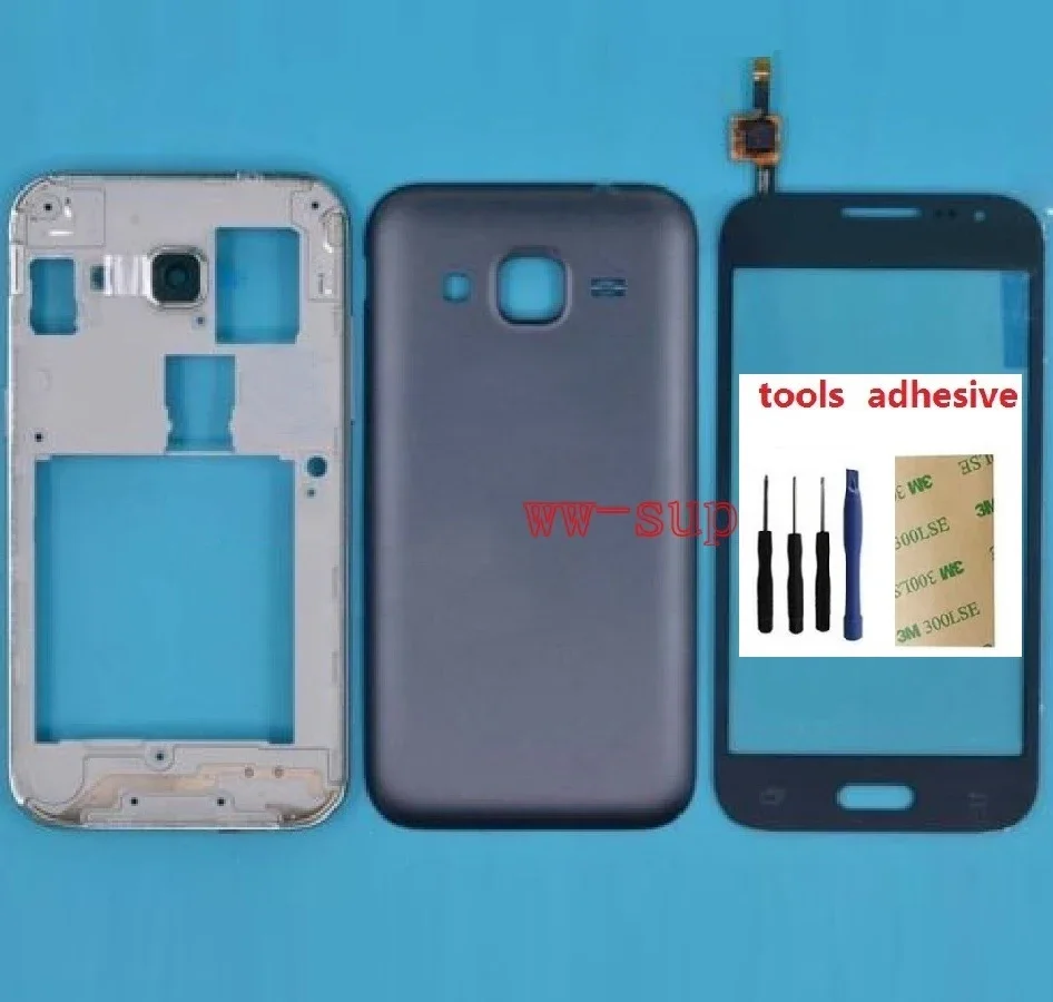 

For Samsung Galaxy Grand Prime SM-G361F G361H Touch Screen Digitizer+Housing Front Chassis Frame+Battery Cover+Kits