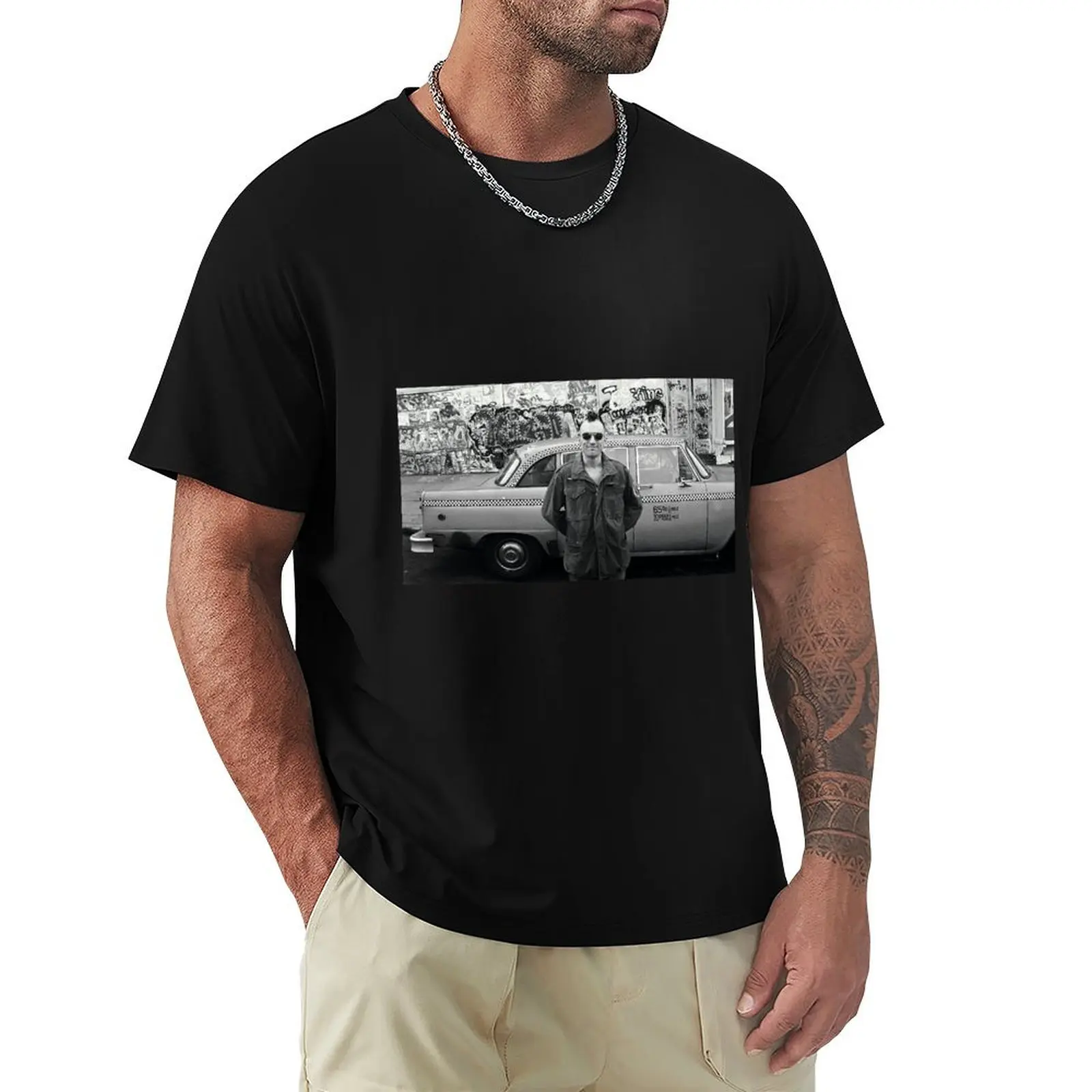 During the filming of Taxi Driver 1976 T-Shirt t shirt men 100% cotton luxury brand T-Shirt